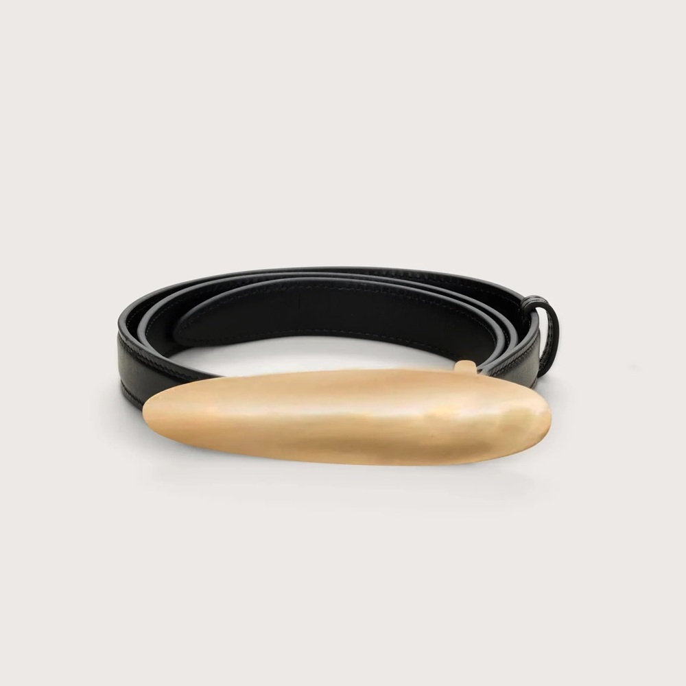 Cult Gaia Fiore Belt in Black/Gold